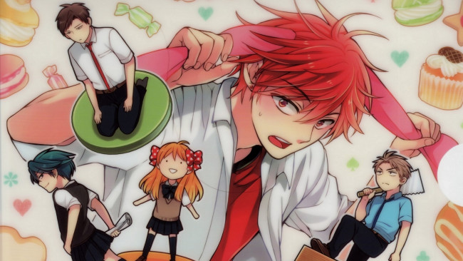 Обои картинки фото аниме, gekkan shoujo nozaki-kun, персонажи