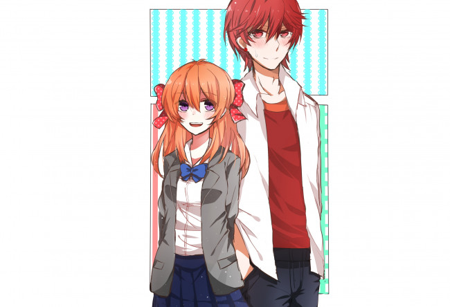 Обои картинки фото аниме, gekkan shoujo nozaki-kun, парень, девушка