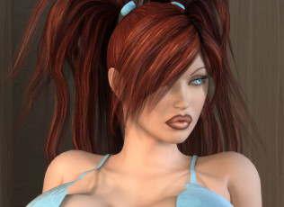 Картинка 3д+графика люди+ people девушка взгляд фон