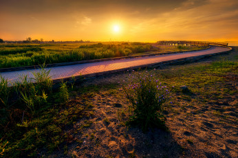 Картинка природа восходы закаты простор