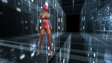 Картинка 3д+графика фантазия+ fantasy девушка взгляд фон