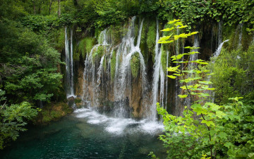 Картинка природа водопады plitvice lakes national park плитвицкие озёра кротия