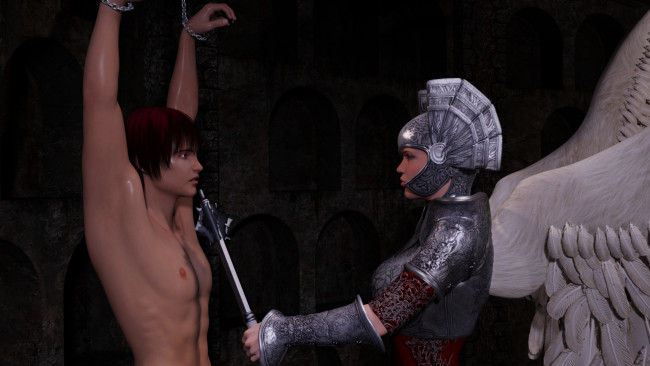 Обои картинки фото 3д графика, фантазия , fantasy, девушка, взгляд, фон