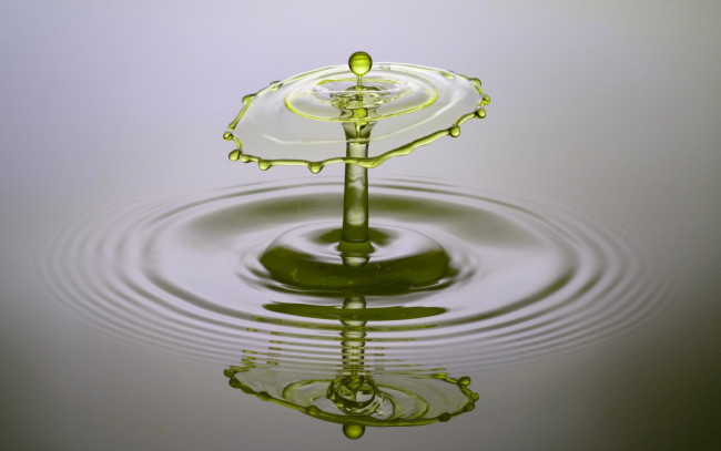 Обои картинки фото 3д графика, другое , other, капли, брызги, жидкость, всплеск, круги