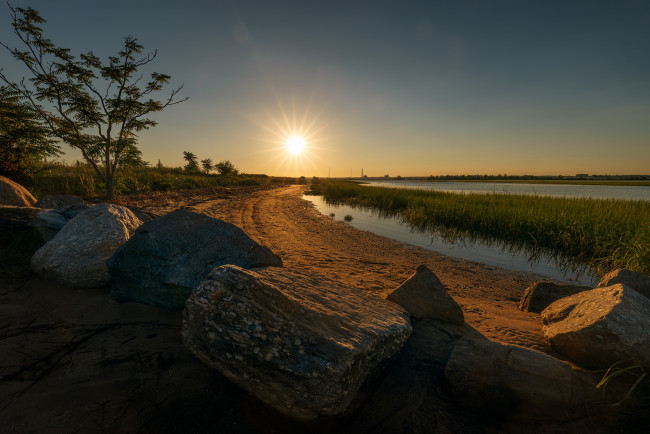 Обои картинки фото природа, восходы, закаты, простор