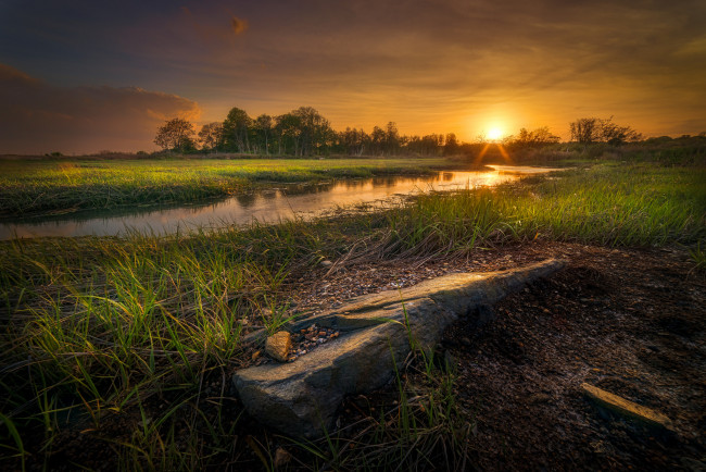 Обои картинки фото природа, восходы, закаты, простор