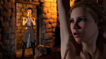 Картинка 3д+графика люди+ people фон взгляд девушка