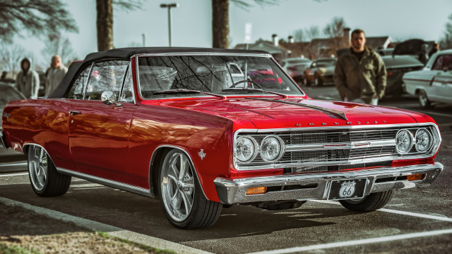 Обои картинки фото автомобили, chevrolet, 1965, chevelle, malibu