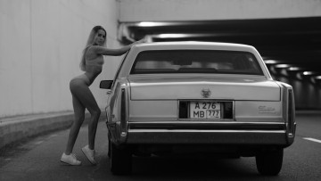 Картинка автомобили -авто+с+девушками cadillac de ville