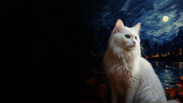 Картинка рисованное животные +коты нейросети графика нейроарт ai art нейронные сети рисунки нейро искусство