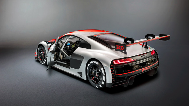 Обои картинки фото audi r8 lms, автомобили, 3д, белый