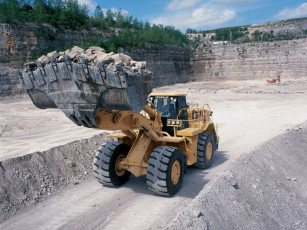 обоя техника, фронтальные погрузчики, cat