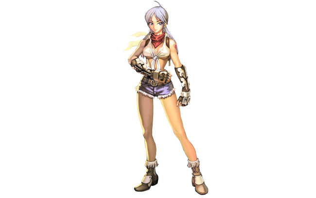 Обои картинки фото видео игры, ragnarok online, девушка, топ, шорты, перчатки