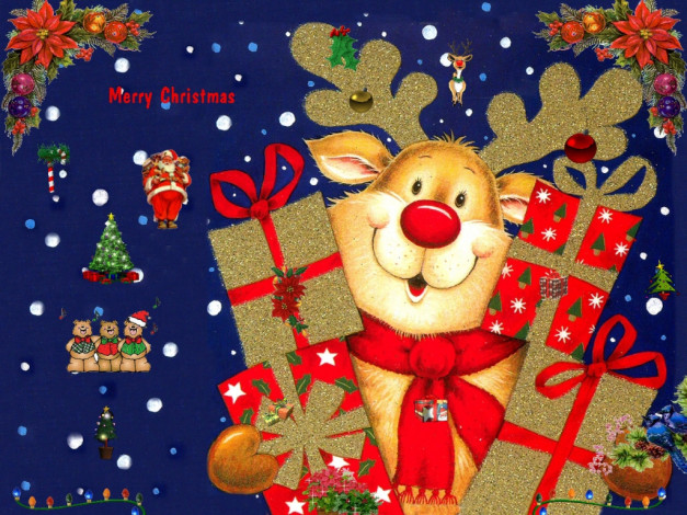 Обои картинки фото праздничные, рисованные