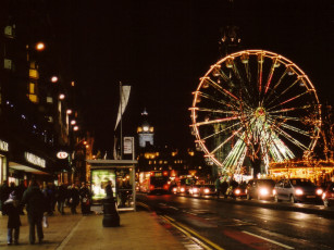 Картинка города огни ночного