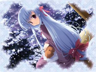 обоя аниме, gift, eternal, rainbow