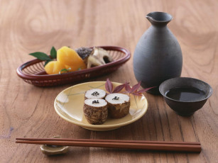 Картинка еда рыба морепродукты суши роллы