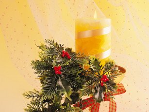 Картинка праздничные новогодние свечи