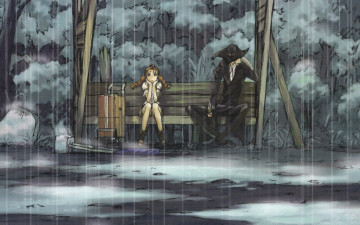 обоя аниме, gun, sword