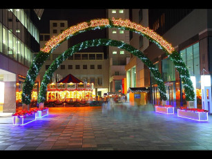 Картинка праздничные новогодние пейзажи