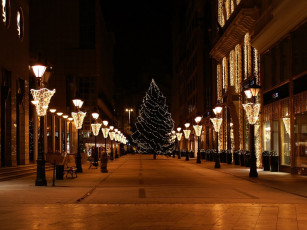 Картинка праздничные новогодние пейзажи