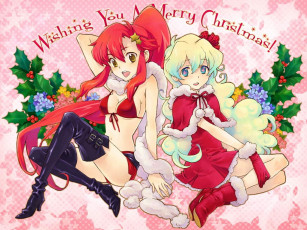 Картинка tengen toppa gurren lagann аниме merry chrismas winter
