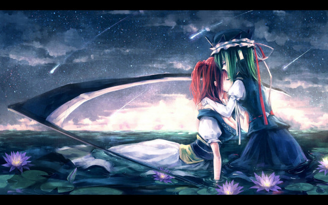 Обои картинки фото аниме, touhou