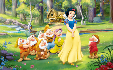 Картинка мультфильмы snow white and the seven dwarfs