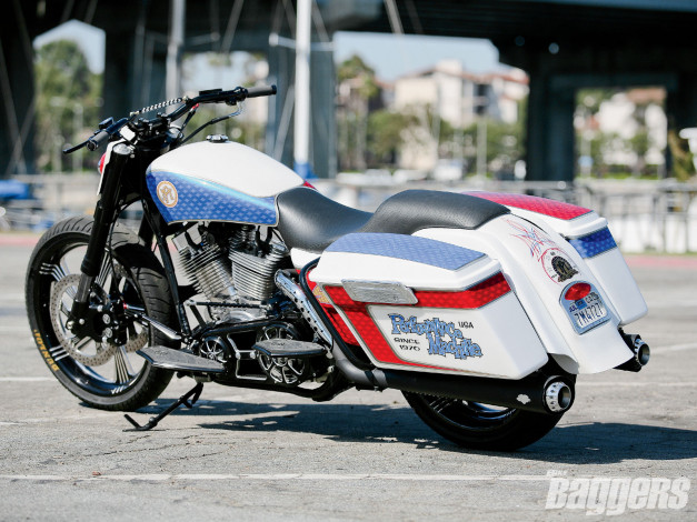 Обои картинки фото 2003, harley, davidson, road, glide, мотоциклы, customs