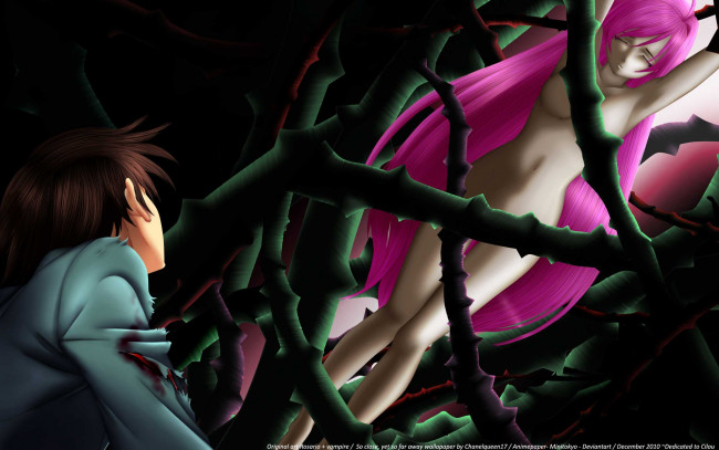 Обои картинки фото аниме, rosario, vampire