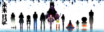 Картинка аниме mirai nikki персонажи