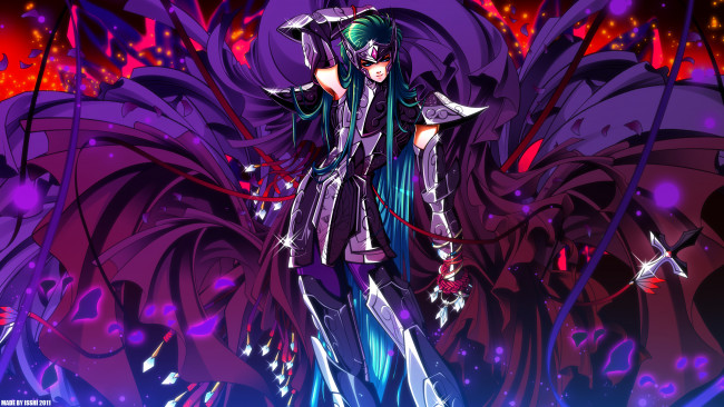 Обои картинки фото saint, seiya, the, lost, canvas, аниме, aquarius, degel