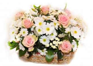 Картинка цветы букеты композиции букет розы