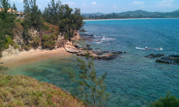 Картинка south china sea природа побережье море берег пляж растительность