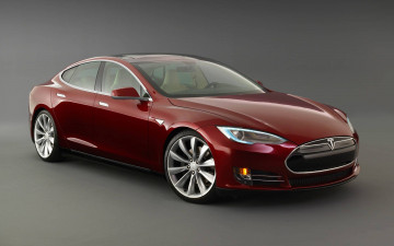 Картинка автомобили tesla model s electric