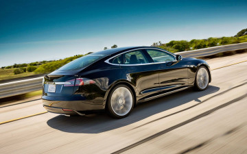 Картинка автомобили tesla model s electric