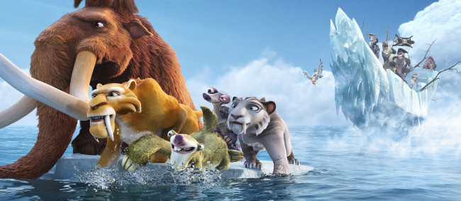 Обои картинки фото мультфильмы, ice, age, continental, drift