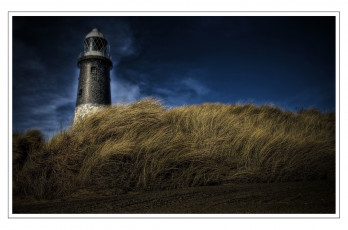 Картинка природа маяки тучи дорога трава маяк сумрак