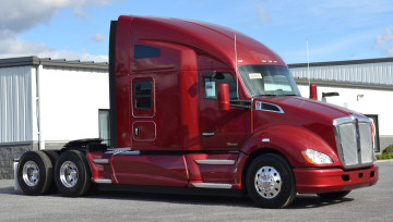 Картинка kenworth автомобили сша автобусы грузовые truck company колеса красный