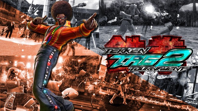 Обои картинки фото видео игры, tekken tag tournament 2, парень, очки, жест