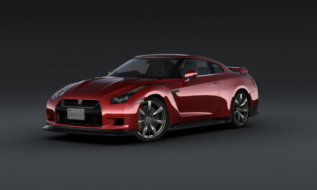 Обои картинки фото автомобили, 3д, front, nissan, gt-r