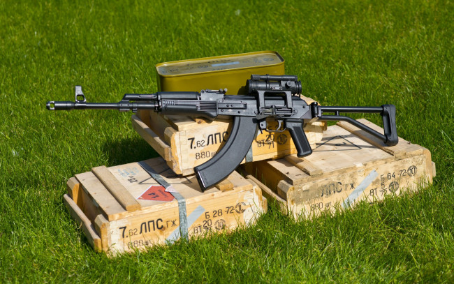 Обои картинки фото оружие, автоматы, прицел