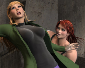 Картинка 3д+графика люди+ people девушки фон взгляд