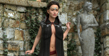 Картинка 3д+графика люди+ people фон взгляд девушка