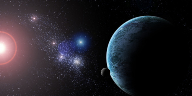 Обои картинки фото космос, арт, звезды, планеты, галактика, вселенная