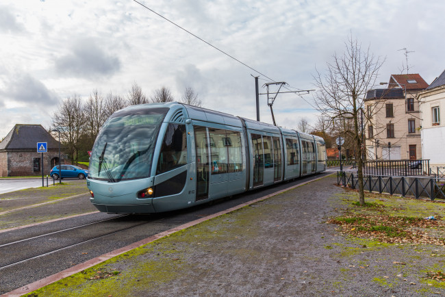 Обои картинки фото техника, трамваи, трамвай, рельсы, транспорт