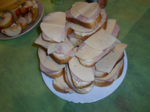 Картинка бутерброды еда +гамбургеры +канапе яблоки