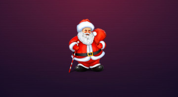 Картинка праздничные векторная+графика+ новый+год фон праздник санта - клаус санта-клаус минимализм дедушка новый год рождество