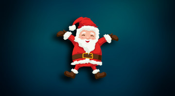 Картинка праздничные векторная+графика+ новый+год фон праздник рождество санта костюм дедушка - клаус минимализм новый год санта-клаус