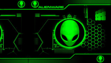 обоя компьютеры, alienware, фон, логотип